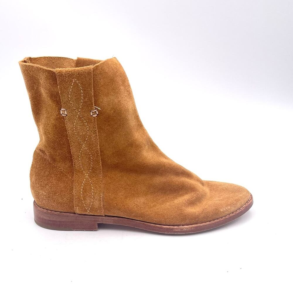 JOIE - REVOLVE Pinyon Boot cognac suede ankle booties size 7